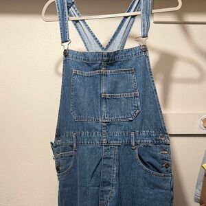 Free People Blue Denim Jumpsuit